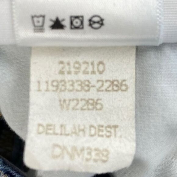 Paige Jimmy Jimmy Skinny Distressed Blue Jeans Size 25 - Picture 14 of 14